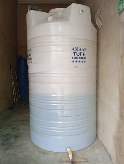 AMAAN TUFF Food Grade Water Tank 2000 Liter (10 Days Used Only)