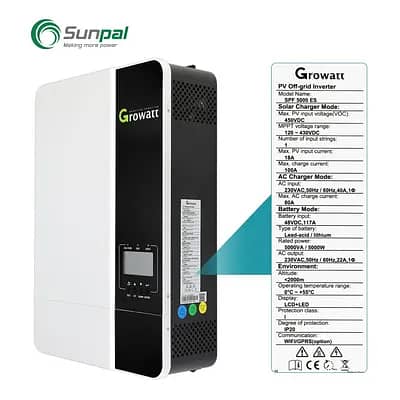 Hybird solar Growatt PV6500 (4.5 kW)