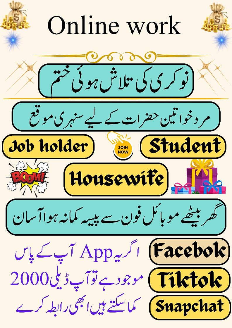 صرف 1 گھنٹہ روزانہ کام کریں اور روز کمائیں 3
