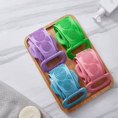 Silicon Back Bath Scrubber Belt Non Slip