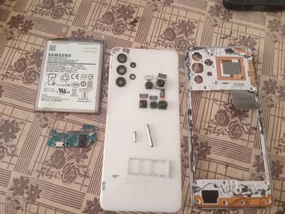 samsung a32 parts genuine camera,battery,frame,charging module