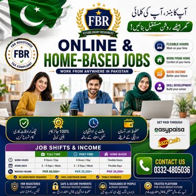 Online Jobs Pakistan | Work From Home | Part Time & Full Time Jobs