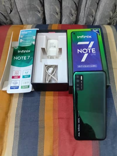Infinix Note 7 4/128 brand new condition 10/10 original sealsd set