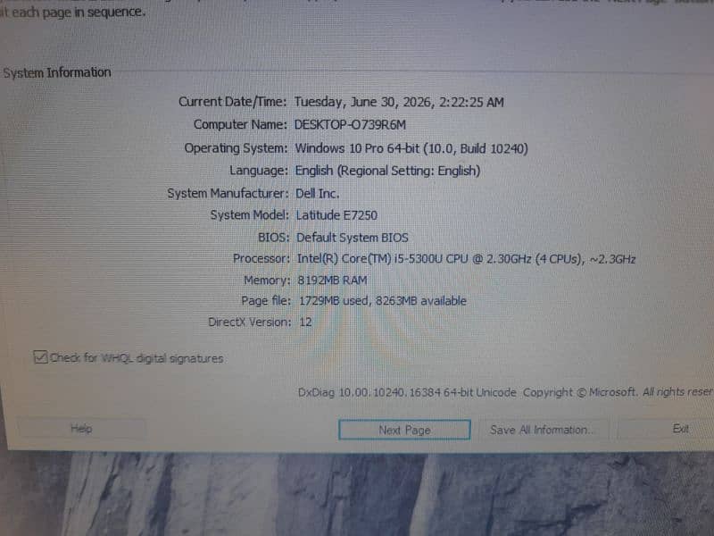 dell latitude E7250 9