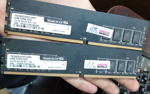 Teamgroup DDR4 3200 mhz CL 22 8x2  16 Gb ram