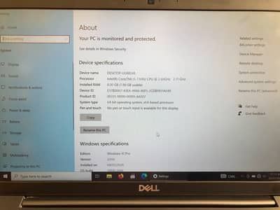 Dell Laptop core i5 7th generation