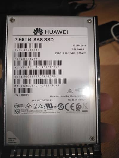 Huawei 7.68TB Enterprise SAS SSD (12Gb/s) – Western Digital OEM
