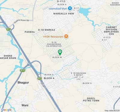 Plot For Sale 45x60 Block M D18 Echs