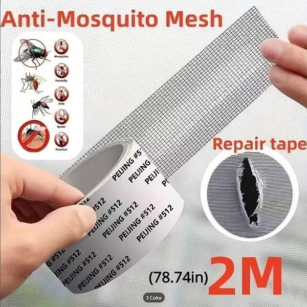 Screen Repair Tape – Super Strong Self-Adhesive Waterproof Mesh Patch for Windows, Doors & Mosquito Nets No Ratings
