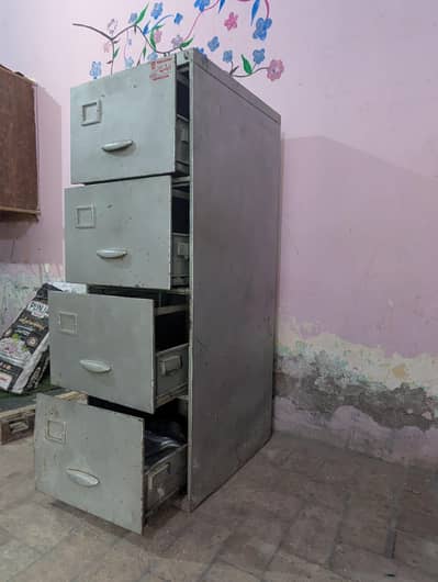 Heavy Duty Steel Filing Cabinet 4 Drawer – Office Storage Cabinet