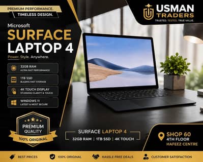 Microsoft Surface Laptop 4, Core i7 11th Gen, 32GB RAM, 1TB SSD, Win