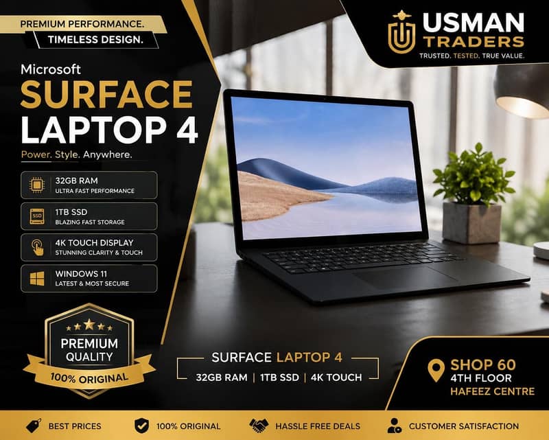 Microsoft Surface Laptop 4, Core i7 11th Gen, 32GB RAM, 1TB SSD, Win 0