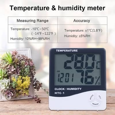 Original HTC-1 Temperature Humidity Meter In Pakistan