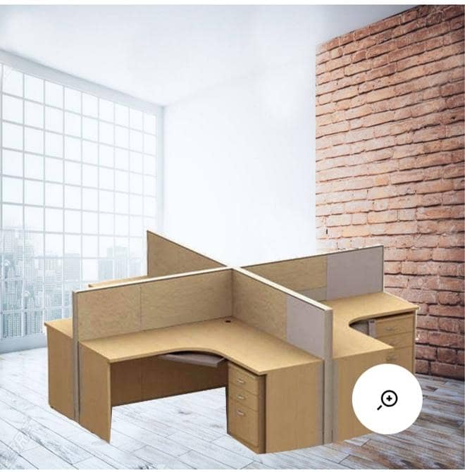 Plus shape workstation for office 0