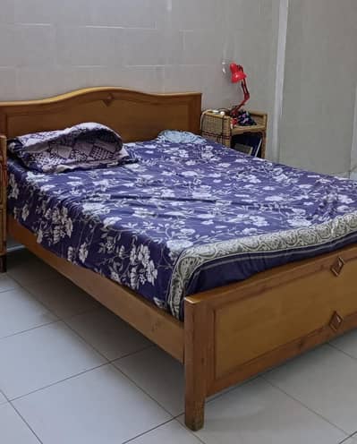 Queen Bed and Table for Sale