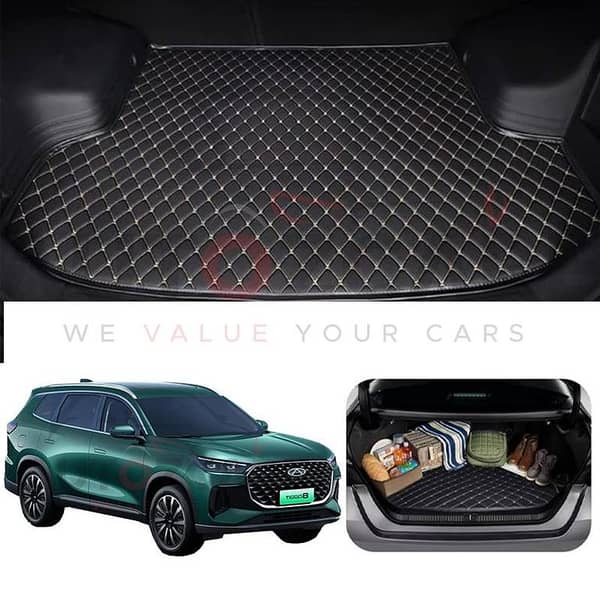 Chery Tiggo 8 Pro Hybrid 7D Custom Car Trunk Mat - Model 2026