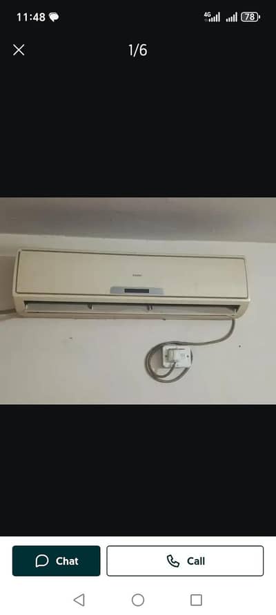 Hair Ac 1 ton working condition
