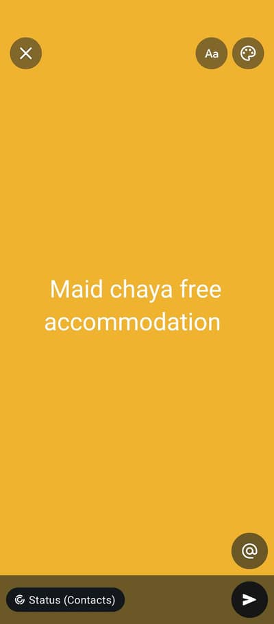 female maid require