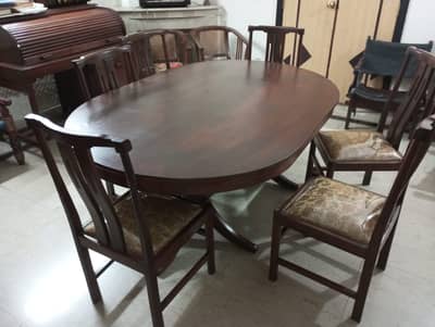 Dinning Table with 6 Chairs for sale