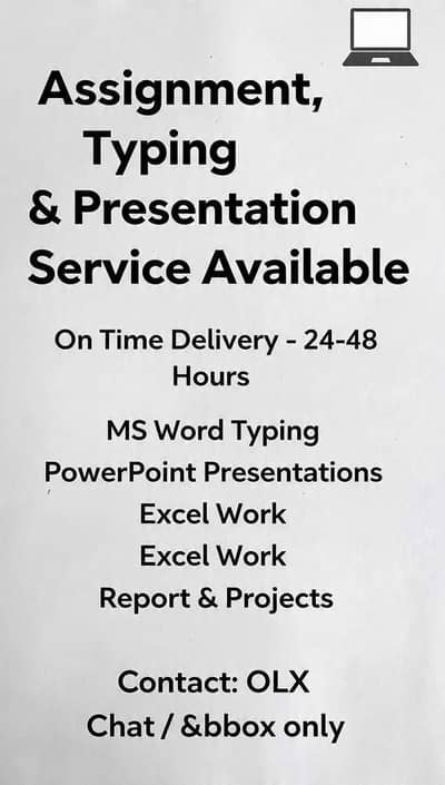 Assignment Typing & Presentation Service