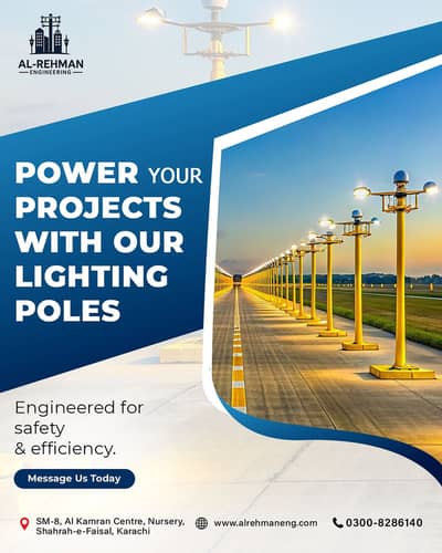 Custom Street Lighting poles for Roads, Parks & Public Spaces