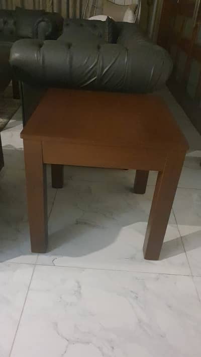 TWO Wooden Side Table ONE center table