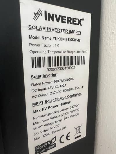 Inverex Hybrid Yukoon 5600-48 inverter for sale