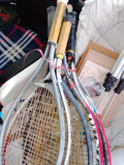 used tennis rackets for sale. Includes well-known