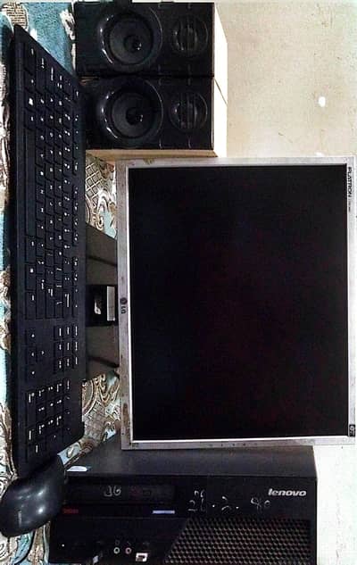Lenovo CPU+LG monitor+All accessories