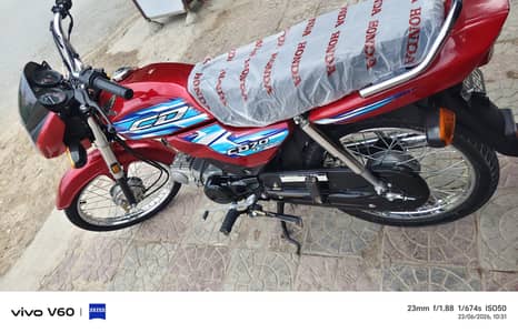 Honda CD 70 Dream 2024 model Red