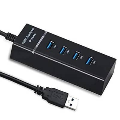 USB 3.0 Hub 4-Port with Micro USB 3.0 Adapter, Plug-and-Play