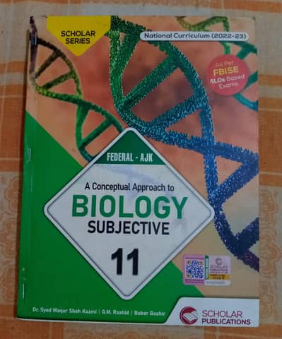 Scholar key books for FBISE pre-medical class 11