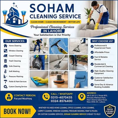 bed Sofa, Carpet,Window & Pressure Washing Home & Office Cleaning