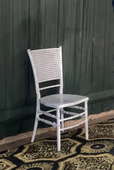 Milky White Wedding chairs(Used)