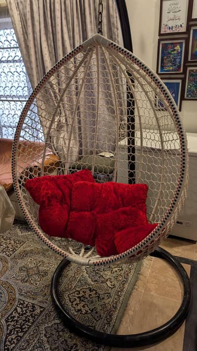 Rod Iron Hanging Cup Swing