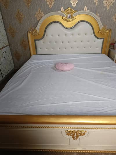 wooden bed