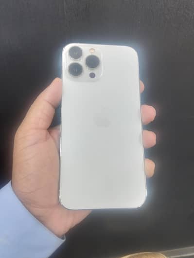 IPHONE 13 PRO MAX| 128 GB | SILVER COLOUR | FULL GENUINE | 10/10