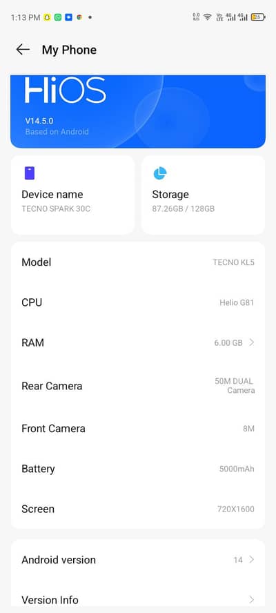 Tecno Spark 30c