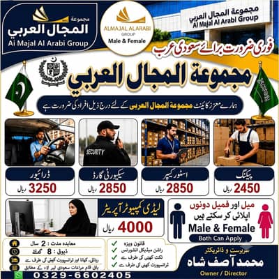 Saudi Arabia Work Visa | Urgent Hiring Multiple Positions / Open House