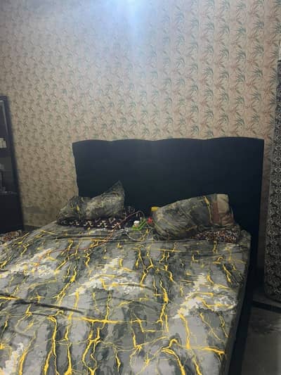 Double bed with dressing table
