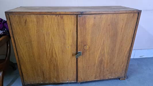 wooden almari for clothes shoes or crockery
