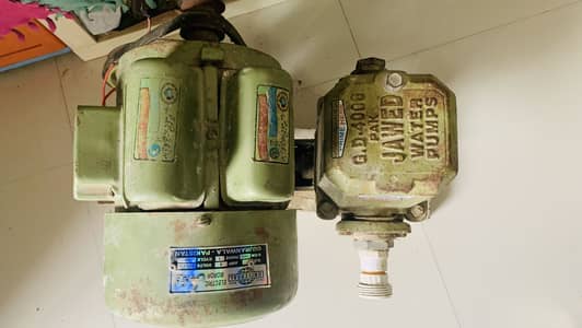 Jawaid heavy big size pump motor only one week used