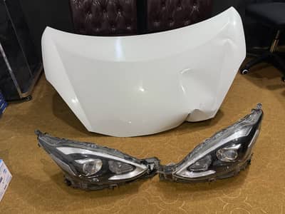 Toyota Aqua 2015/ 2016 Model front bonut and Led Headlights