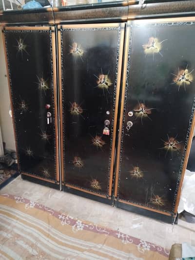 lasani wood wardrobe