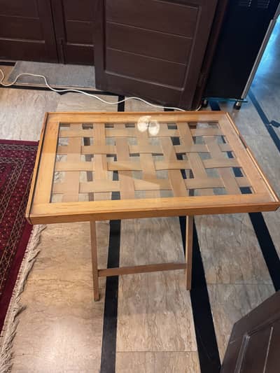 wooden tea table