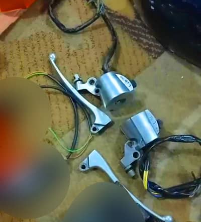 Orignal Silver Honda 125 Grips