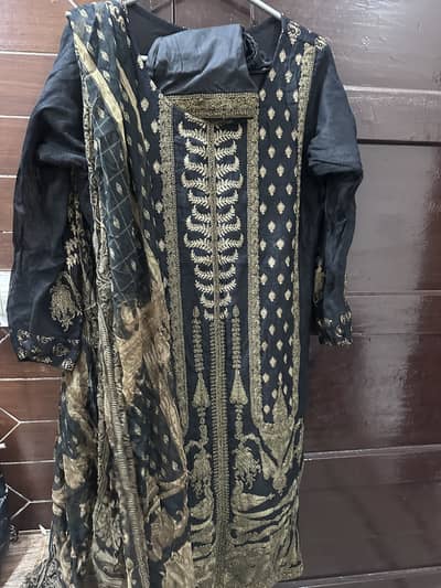 Branded black formal dress