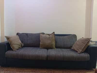 Sofa set of 3 for sale black interwood