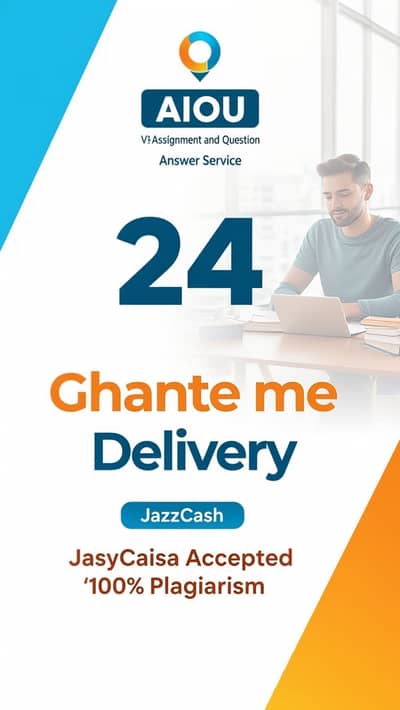 `AIOU VU Assignment + Quiz + GDB | 24 Ghante Delivery` 2. `AIOU VU Al