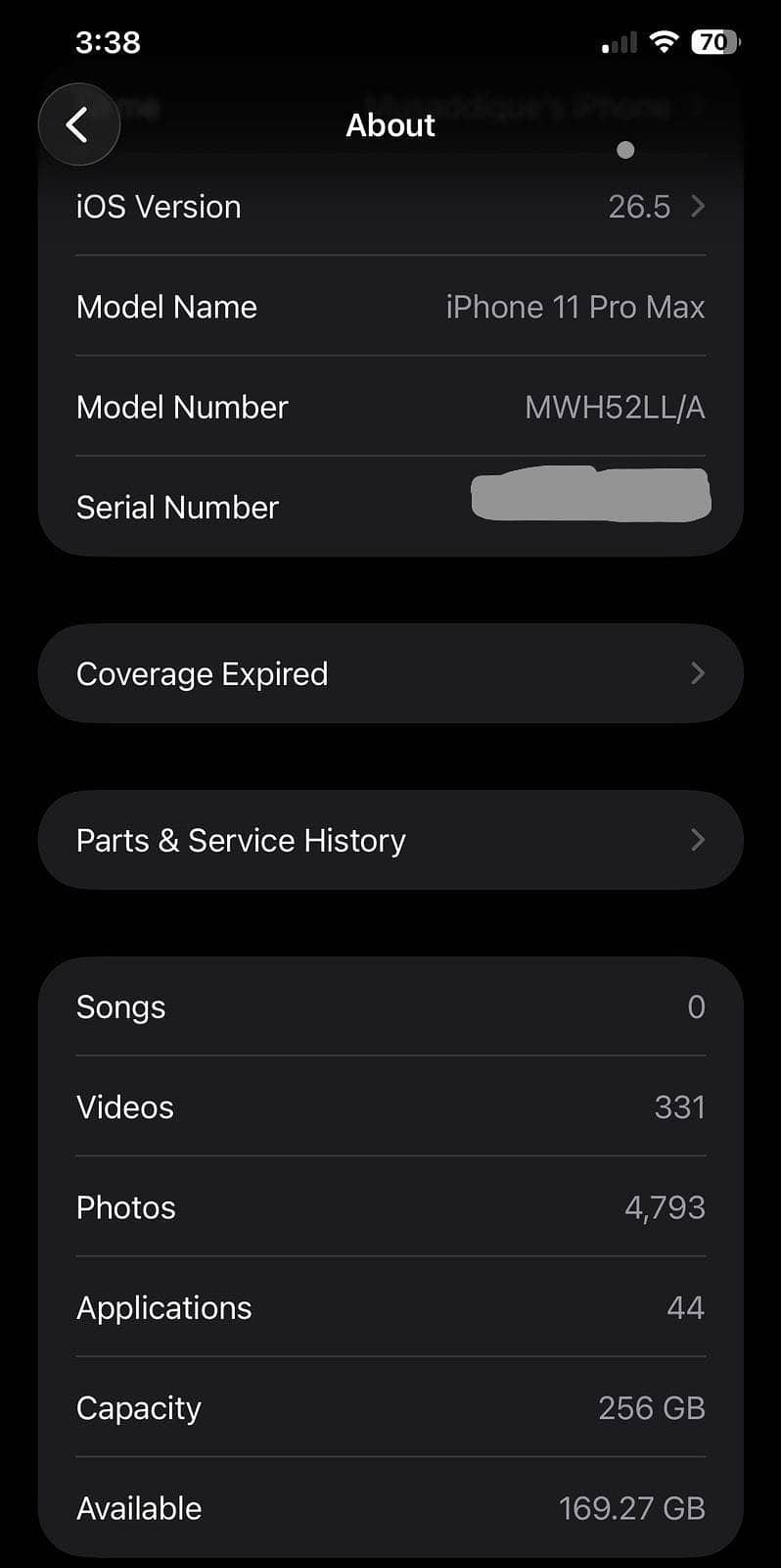 Iphone 11 pro max 0